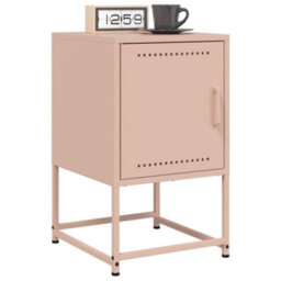 Berkfield Bedside Cabinets 2 Pcs Pink 36X39X60.5 Cm Steel