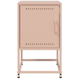 Berkfield Bedside Cabinets 2 Pcs Pink 36X39X60.5 Cm Steel - thumbnail 5