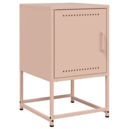 Berkfield Bedside Cabinets 2 Pcs Pink 36X39X60.5 Cm Steel - thumbnail 6