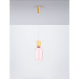 Luminosa Lighting Luminosa Pluma Slim Pendant Ceiling Light Glossy Yellow, Pink, Gold Led 5W 450Lm 3000K - thumbnail 3
