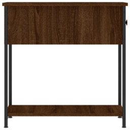 Berkfield Bedside Cabinet Brown Oak 30X60X60 Cm Engineered Wood - thumbnail 7