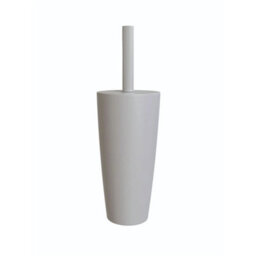 Toilet Brush & Holder Grey Flexible Bristles For Deep Cleaning - thumbnail 1