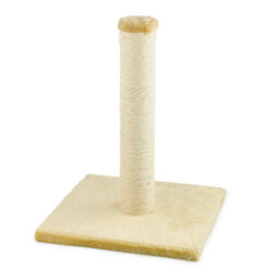 Kct Small Scratching Post For Indoor Cat Kitten Scratcher Scratch 40Cm Beige Pole With Natural Durable Sisal Heavy Duty Compact - thumbnail 4