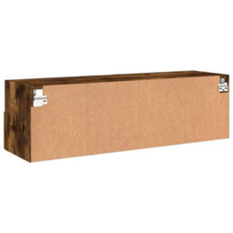 Berkfield Tv Wall Cabinet Smoked Oak 100X30X30 Cm Engineered Wood - thumbnail 9