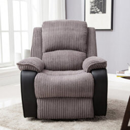 More4Homes Postana Dual Motor Electric Rise Recliner Jumbo Cord Fabric Armchair Electric Lift Riser Chair (Grey) - thumbnail 8