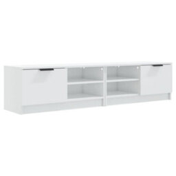 Berkfield Tv Cabinets 2 Pcs High Gloss White 80X35X36.5Cm Engineered Wood - thumbnail 2