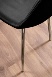 Furniturebox Seattle Scandi Inspired Glass And Black Metal Leg Square Dining Table & 4 Green Pesaro Velvet Silver Leg Chairs - thumbnail 9