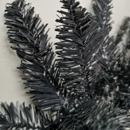 Samuel Alexander 6Ft (1.8M) Premier Pvc Plain Black Tipped Artificial Christmas Halloween Garland - thumbnail 6