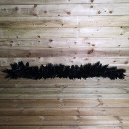 Samuel Alexander 6Ft (1.8M) Premier Pvc Plain Black Tipped Artificial Christmas Halloween Garland - thumbnail 2
