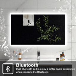 Sline 1600X800mm Bathroom Led Mirror With Bluetooth,3 Colours Dimmable,anti-Fog,memory Function,touch Switch,ip44 - thumbnail 4