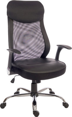 Teknik Curve Mesh Executive Chair With Removable Headrest And Fold Up Armrests - image 1