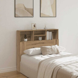 Walplus Headboard Cabinet Artisian Oak 120X19X103.5 Cm Engineered Wood - thumbnail 1