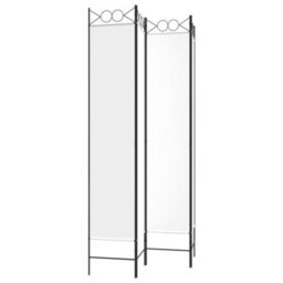 Walplus White Fabric 4 Panel Room Divider 160 By 220 Centimetres - thumbnail 5