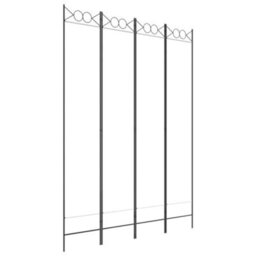 Walplus White Fabric 4 Panel Room Divider 160 By 220 Centimetres - thumbnail 2