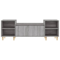 Berkfield Sturdy Tv Cabinet Grey Sonoma 160X35X55 Cm Engineered Wood - thumbnail 7