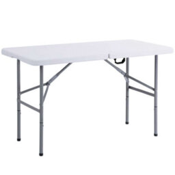Crystals 4Ft Catering Camping Heavy Duty Folding Trestle Table With 4 Chairs Picnic Bbq Party - thumbnail 2