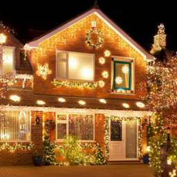 Darphe 10M Solar Powered Led Icicle String Lights With Remote Control,warm Yellow - thumbnail 4