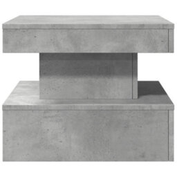 Vidaxl Coffee Table With Led Lights Concrete Grey 50X50X40 Cm - thumbnail 8