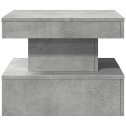 Vidaxl Coffee Table With Led Lights Concrete Grey 50X50X40 Cm - thumbnail 7