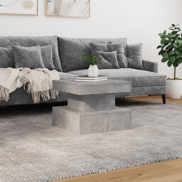 Vidaxl Coffee Table With Led Lights Concrete Grey 50X50X40 Cm - thumbnail 4