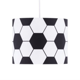 First Choice Lighting Set Of 2 Footie - Black And White Football Pendant Shades - thumbnail 3