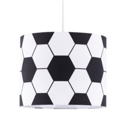 First Choice Lighting Set Of 2 Footie - Black And White Football Pendant Shades - thumbnail 2