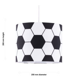 First Choice Lighting Set Of 2 Footie - Black And White Football Pendant Shades - thumbnail 6