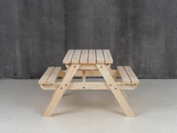 Arbor Garden Solutions Classic Pub Style Picnic Bench And Table (3Ft, Natural Finish) - thumbnail 3