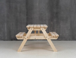 Arbor Garden Solutions Classic Pub Style Picnic Bench And Table (3Ft, Natural Finish) - thumbnail 2
