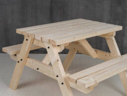 Arbor Garden Solutions Classic Pub Style Picnic Bench And Table (3Ft, Natural Finish) - thumbnail 4