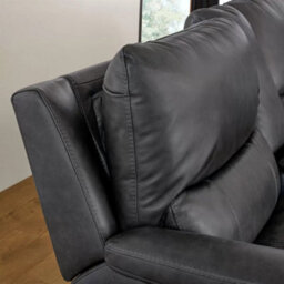 Xample Gilman Creek Wylder Dark Grey Leather Power Reclining Sectional Sofa With Storage Console, Cup Holders, 3 Usb/usb-C Ports - thumbnail 7
