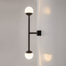 Luminosa Lighting Luminosa Touch Modern Integrated Led Wall Lamp Black Touch Control 3000K 800Lm White Shade - thumbnail 4