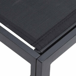 Berkfield Garden Sofa Set With Cushion 4 Pcs Black Aluminium - thumbnail 8
