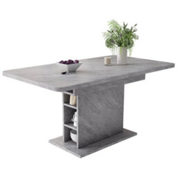 Matteo Grey Extendable Dining Table With Storage, Modern Space-Saving Rectangular Dinner And Coffee Table - thumbnail 5