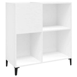 Berkfield Industrial Record Cabinet White 84.5X38X89 Cm Engineered Wood