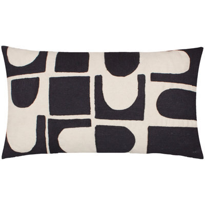 HÖEM Hoem Hallam Embroidered Cotton Polyester Filled Cushion - image 1