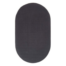 Homescapes Black Handmade Woven Braided Oval Rug, 90 X 150 Cm - thumbnail 2