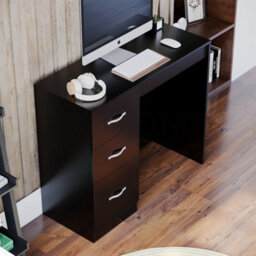 Black Modern Dressing Table Desk Dresser Makeup Wooden Bedroom Furniture - thumbnail 5