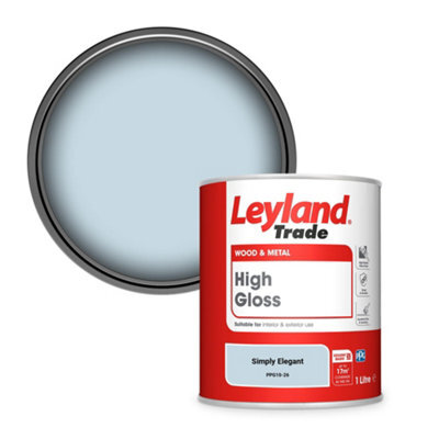 Leyland Trade Wood & Metal High Gloss Paint Simply Elegant (Ppg10-26) 1L - image 1