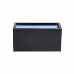 Primrose Gunmetal Black Galvanised Zinc Rectangular Garden Planter Plant Pot Large 70Cm X 30Cm - thumbnail 2