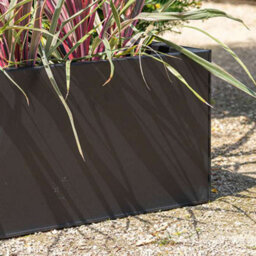 Primrose Gunmetal Black Galvanised Zinc Rectangular Garden Planter Plant Pot Large 70Cm X 30Cm - thumbnail 5