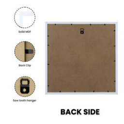 "AK Frames Sleek 15X15"" White Thin Modern Picture Frame - Slim And Design For Posters, Prints And Photos - Elegant Wall Frame Decor" - thumbnail 2