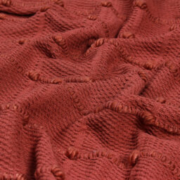 Furn. Motti Woven Tufted Striped Tasselled Throw - thumbnail 2
