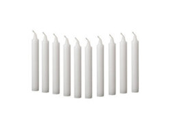 Price's Prices 10 White Household Candles 5H Burn Time 17Cm X 1.8Cm - thumbnail 4