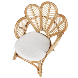 Beliani Peacock Kids Chair Natural Rattan 58 X 55 X 70 Cm Boho Style - thumbnail 5