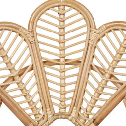 Beliani Peacock Kids Chair Natural Rattan 58 X 55 X 70 Cm Boho Style - thumbnail 7