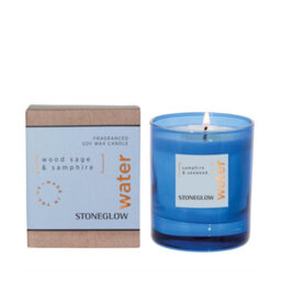 Stoneglow Candles Elements Water Tumbler Candle - Wood Sage & Samphire