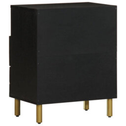 Berkfield Bedside Cabinet Black 50X33X62 Cm Engineered Wood - thumbnail 5