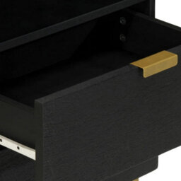Berkfield Bedside Cabinet Black 50X33X62 Cm Engineered Wood - thumbnail 7