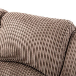 More4Homes Postana Electric High Back Jumbo Cord Fabric Recliner 3 Seater Sofa (Brown) - thumbnail 7